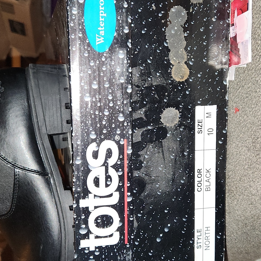 Totes North Black Winter Waterproof Boots with Gray Fur Trim Womens Sz  10 - Picture 4 of 4